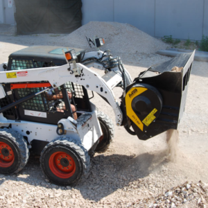 Bobcat Skid Steer with MB Crusher Bucket