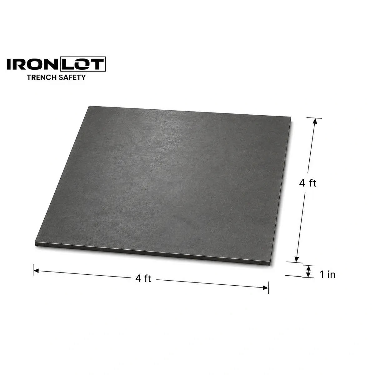 4x4 Road Plate - Iron Lot Trench Safety