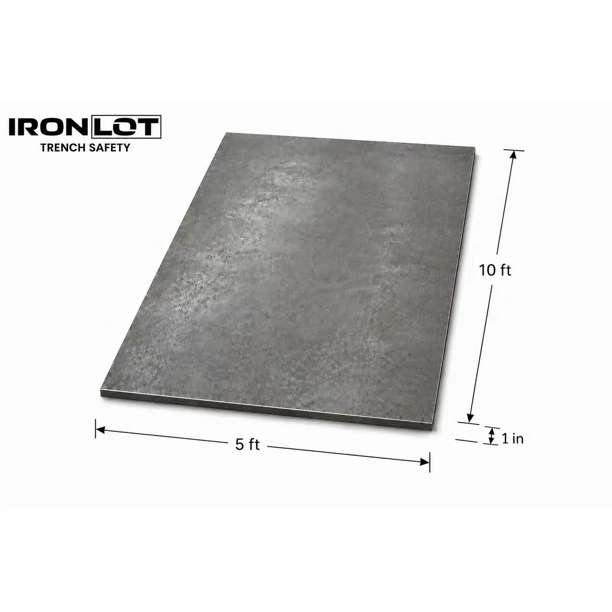 5x10 Road Plate - Iron Lot Trench Safety