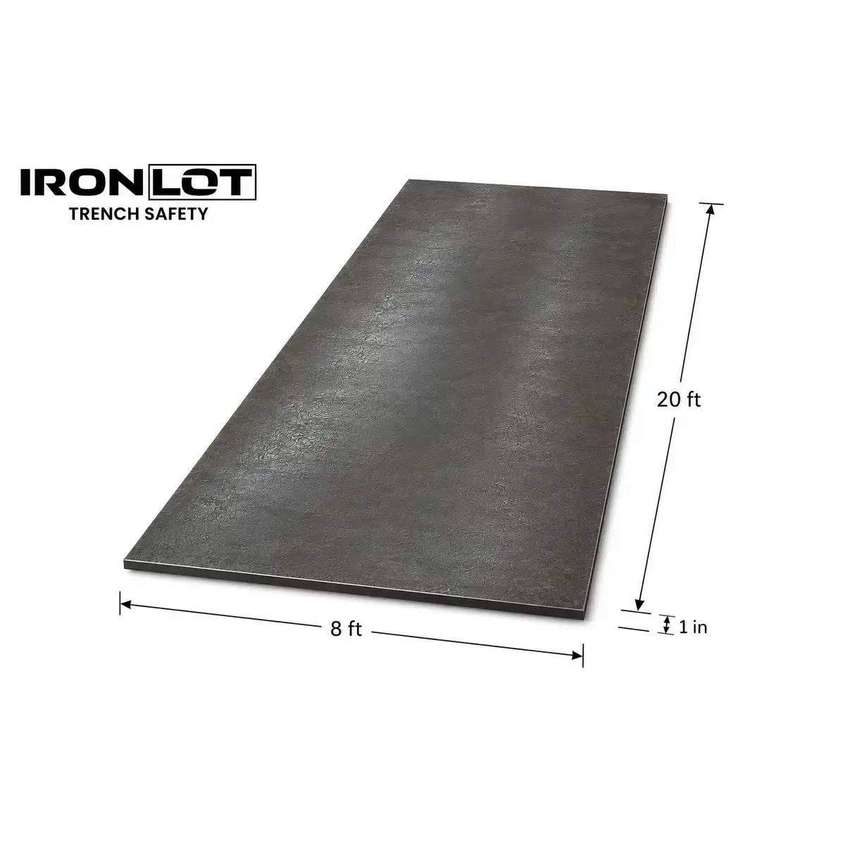 8x20 Road Plate - Iron Lot Trench Safety