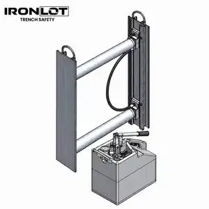 Vertical hydraulic shoring