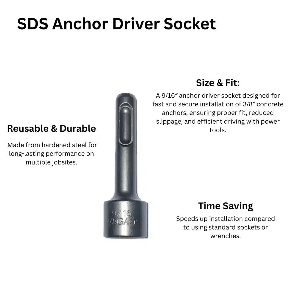SDS Anchor Drive Specifications - Iron Lot Trench Safety